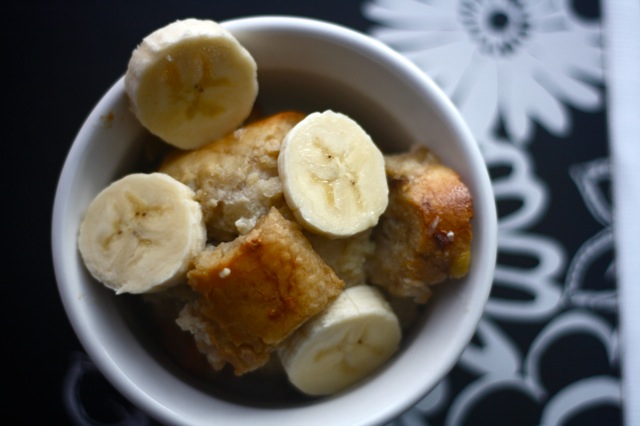 Banana Bourbon Bread Pudding
